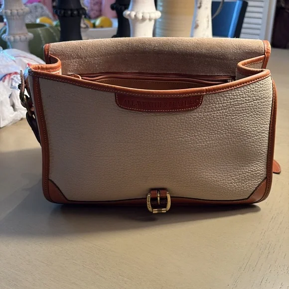 Dooney & Bourke Cream and Brown Leather Satchel Excellent Used condition - Picture 10 of 14
